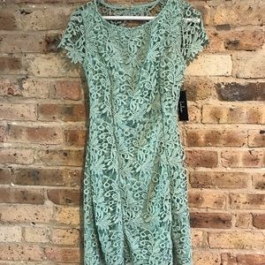 Sage Green Lace Dress